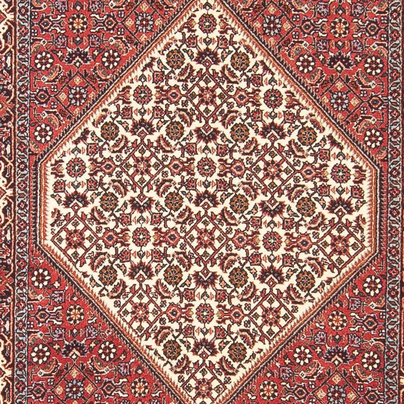 Tapis de couloir Tapis persan - Bidjar - 384 x 77 cm - rouge