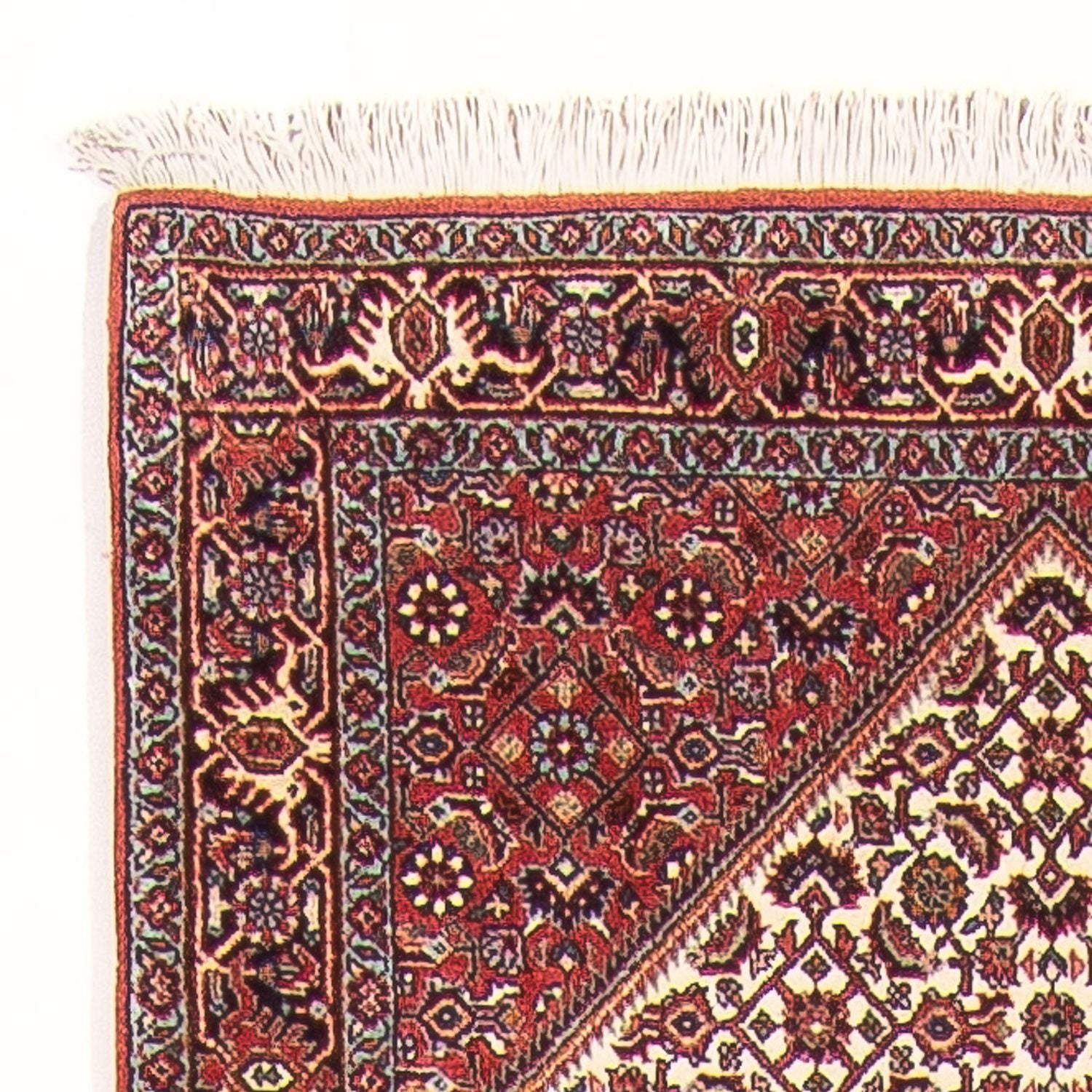 Tapis de couloir Tapis persan - Bidjar - 384 x 77 cm - rouge
