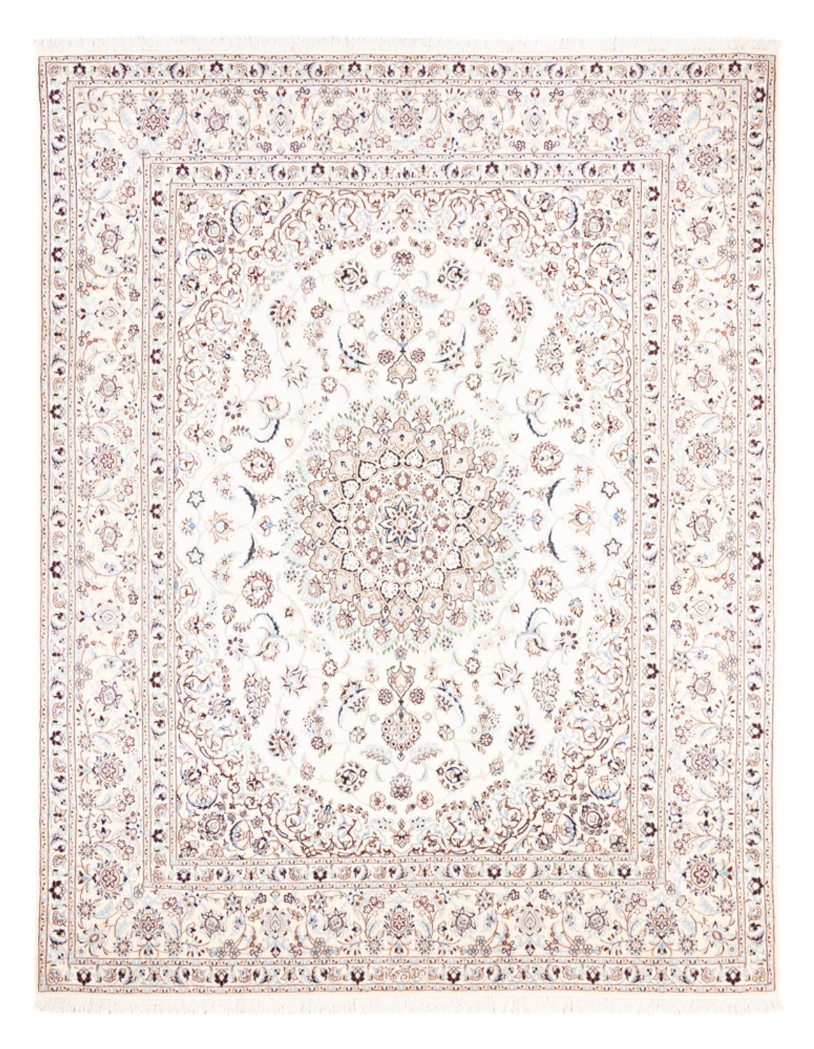 Tapis persan - Nain - Premium - 255 x 204 cm - crème