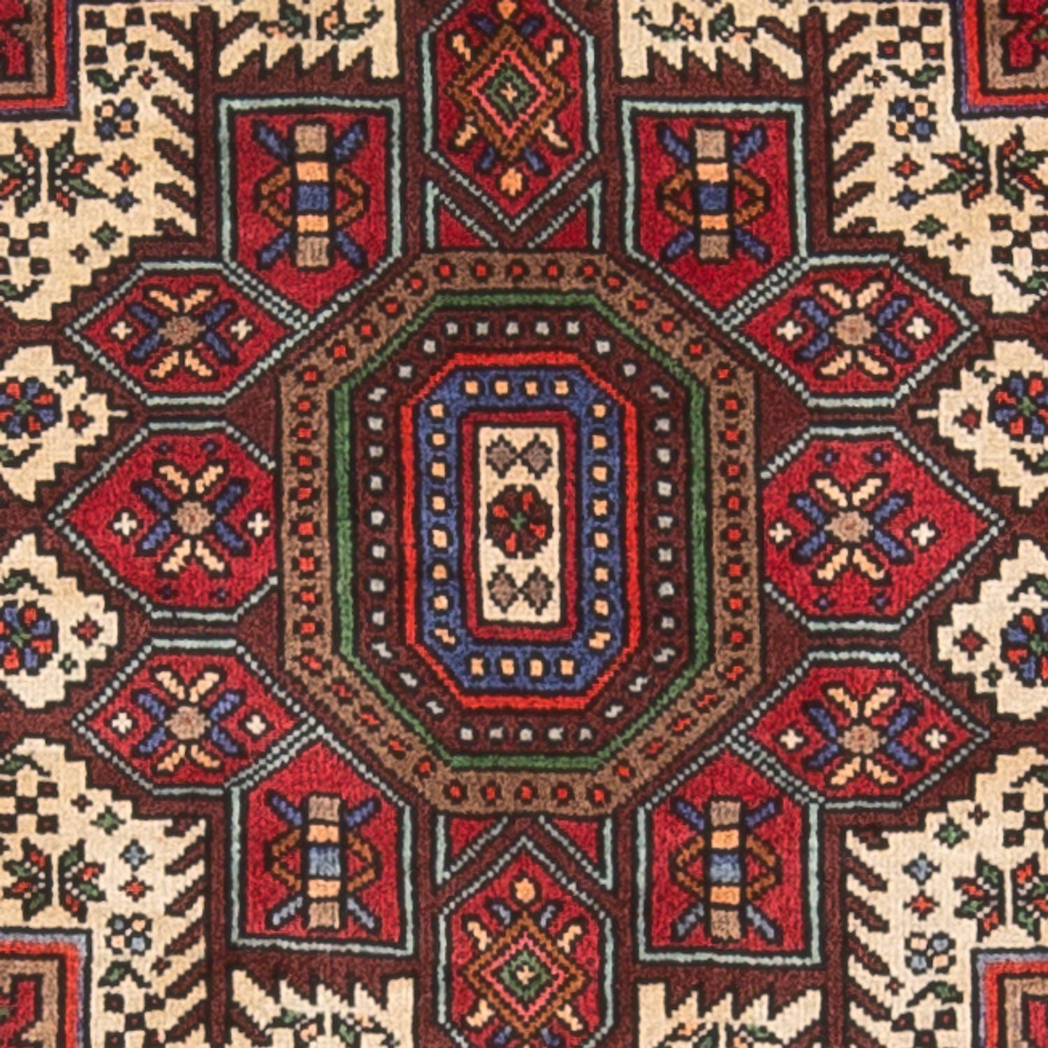 Tapis persan - Nomadic - 122 x 77 cm - rouge