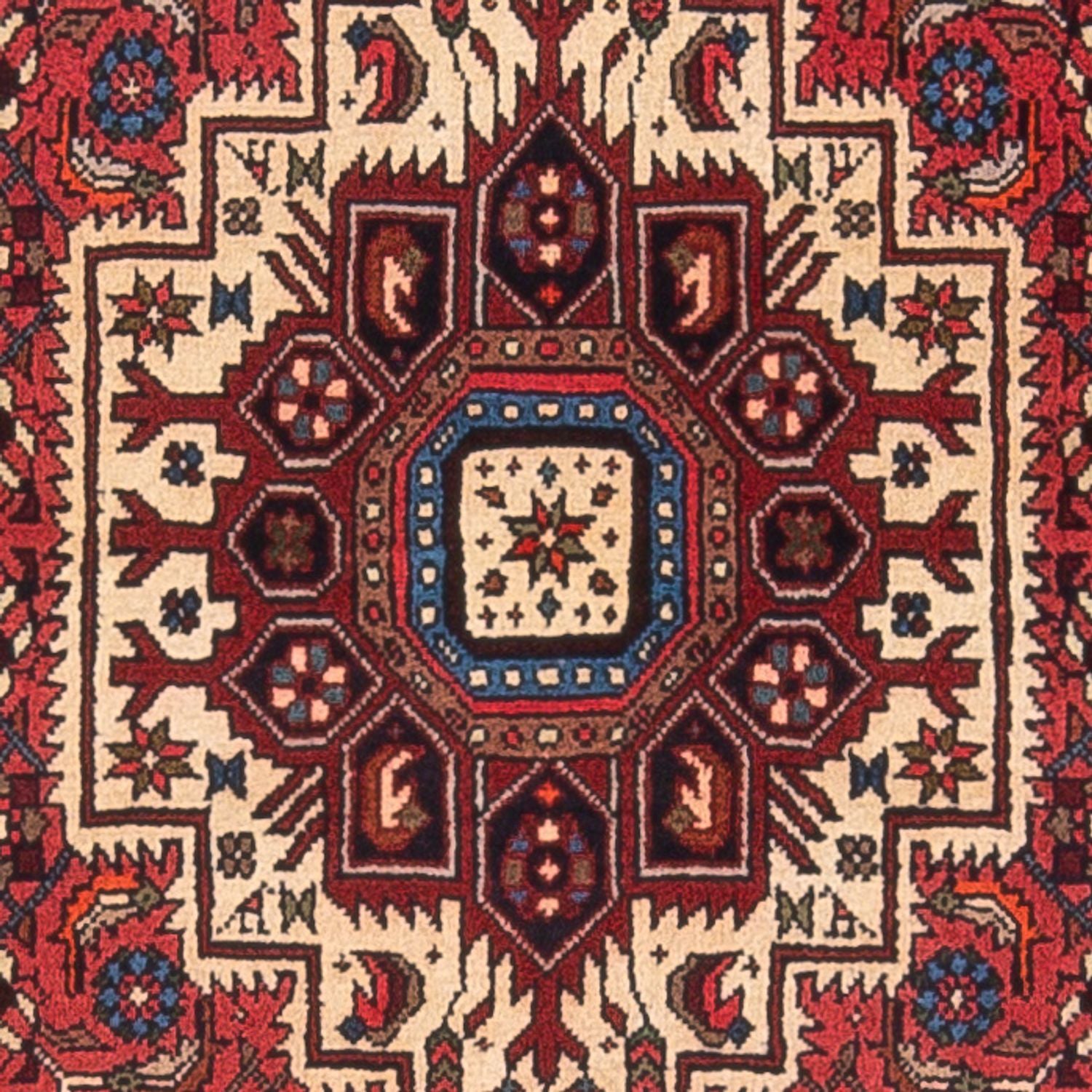 Tapis persan - Nomadic - 124 x 77 cm - crème