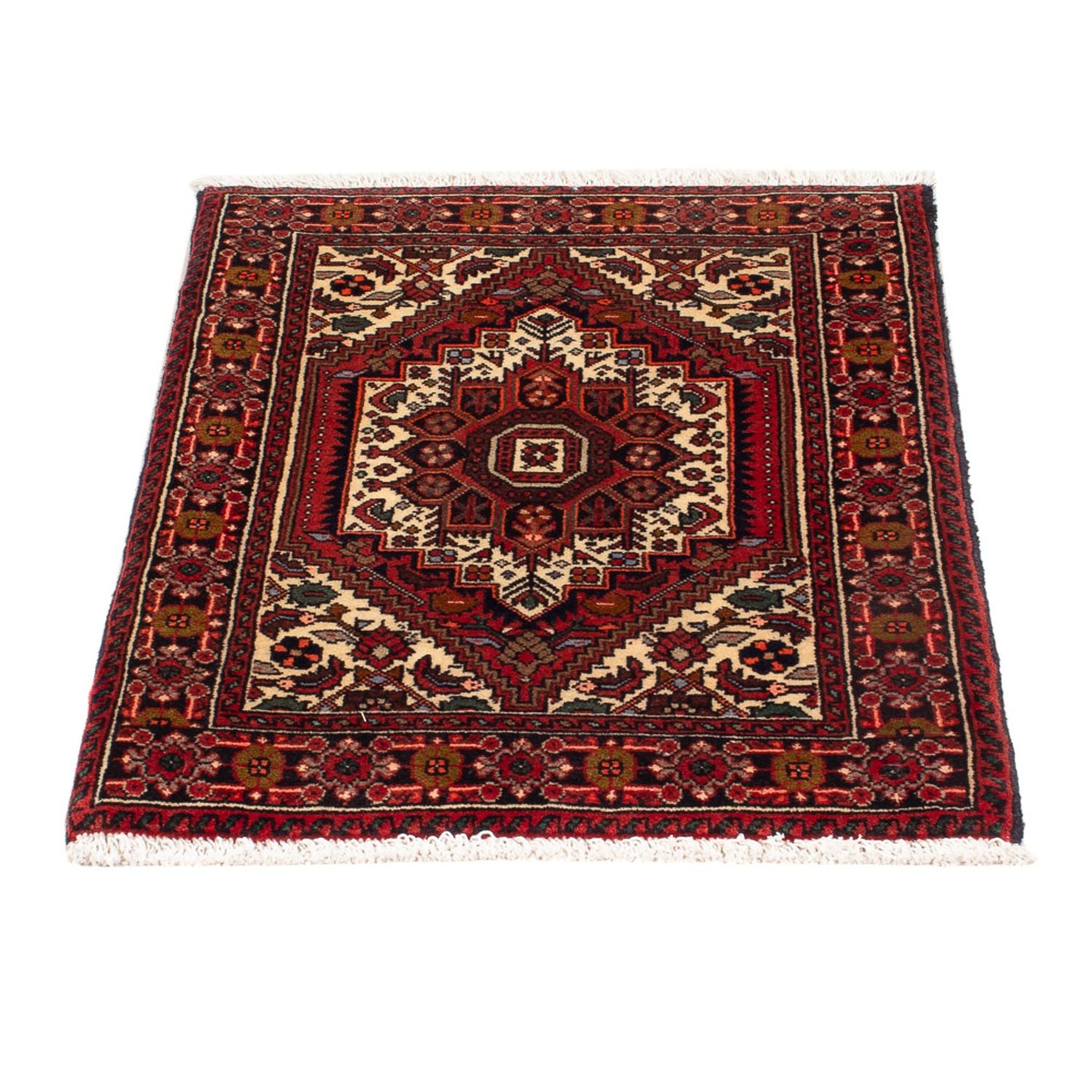 Tapis persan - Nomadic - 70 x 53 cm - rouge