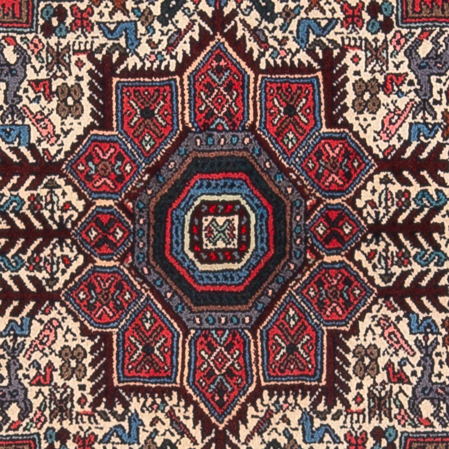 Tapis persan - Nomadic - 124 x 70 cm - crème