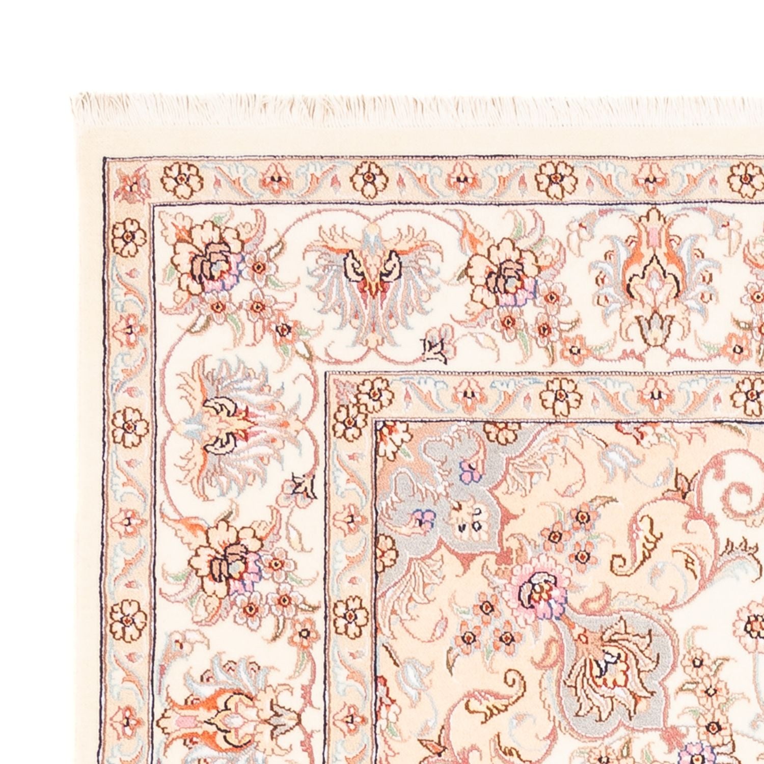 Tapis persan - Tabriz - 202 x 150 cm - crème