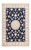 Tapis persan - Nain - Premium - 161 x 105 cm - bleu foncé