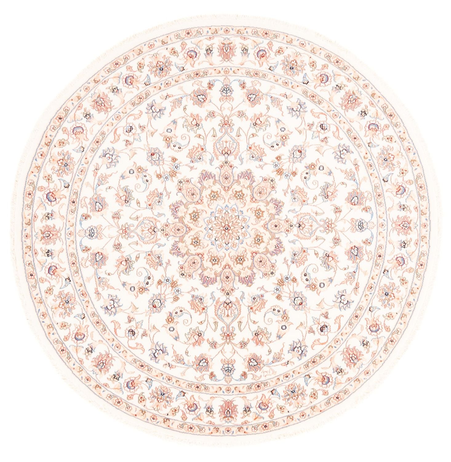Tapis persan - Tabriz ronde  - 151 x 146 cm - crème