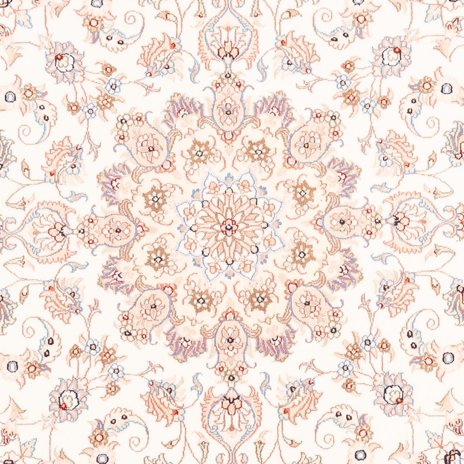 Tapis persan - Tabriz ronde  - 151 x 146 cm - crème
