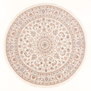 Tapis persan - Tabriz - Royal ronde  - 197 x 194 cm - crème