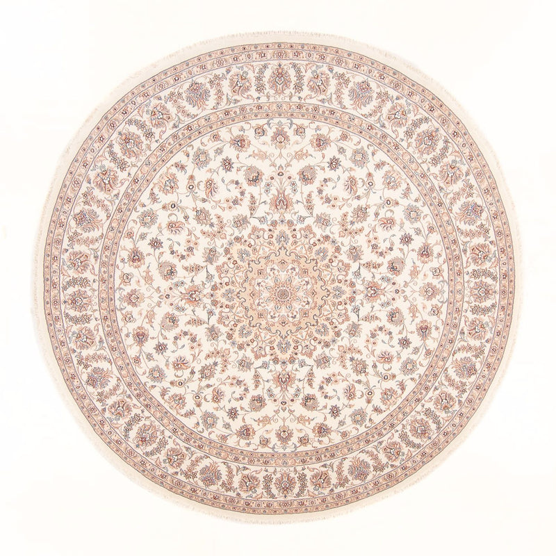 Tapis persan - Tabriz - Royal ronde  - 250 x 250 cm - crème