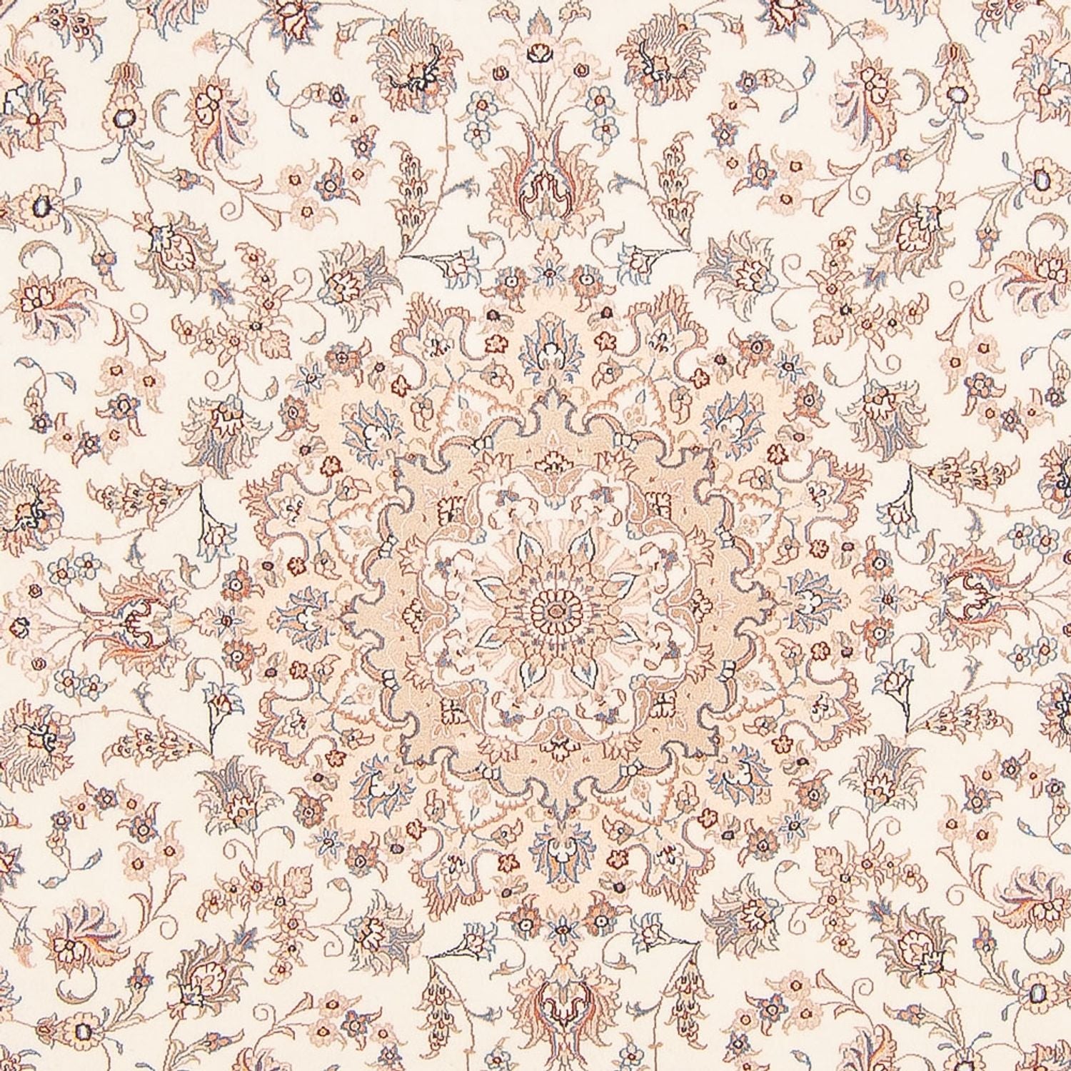 Tapis persan - Tabriz - Royal ronde  - 250 x 250 cm - crème