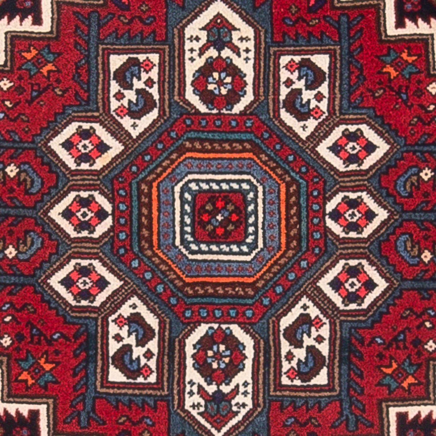 Tapis persan - Nomadic - 109 x 72 cm - rouge
