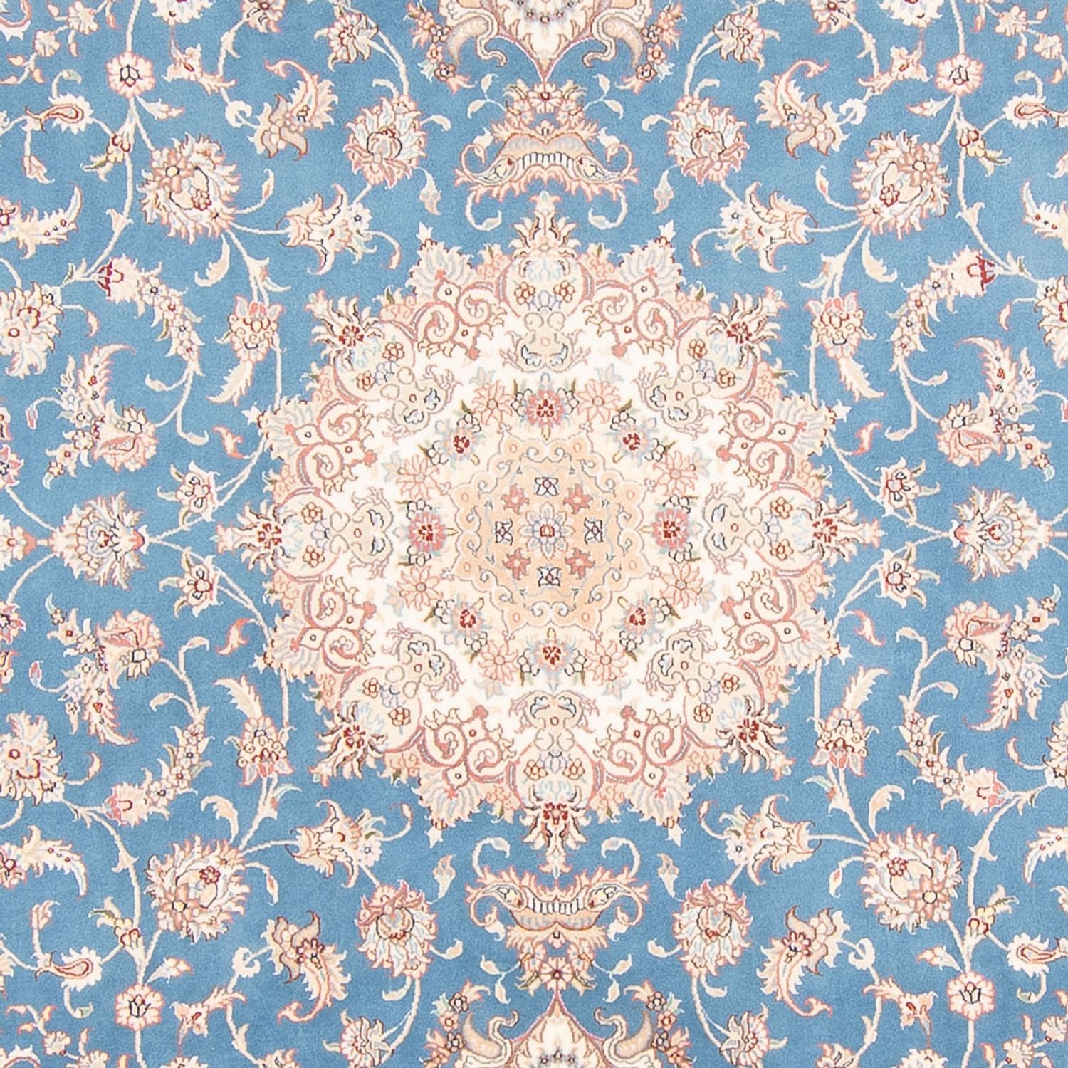 Tapis persan - Tabriz - Royal - 300 x 200 cm - bleu clair
