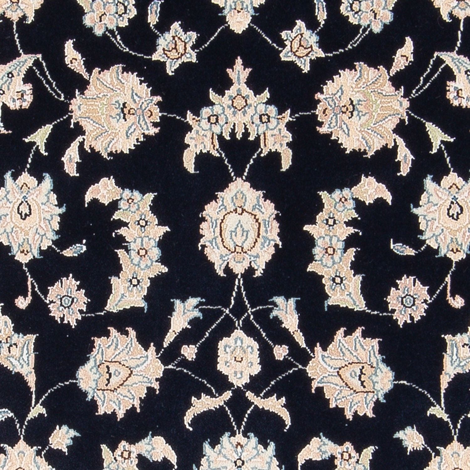 Tapis persan - Nain - Premium - 148 x 74 cm - bleu foncé