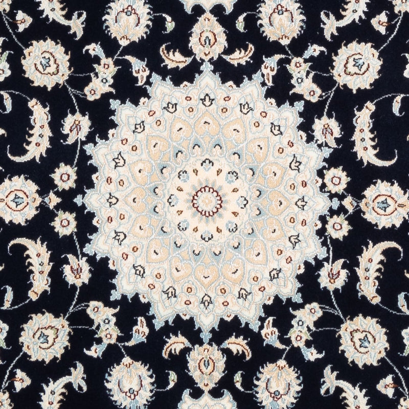 Tapis persan - Nain - Premium - 176 x 119 cm - bleu foncé