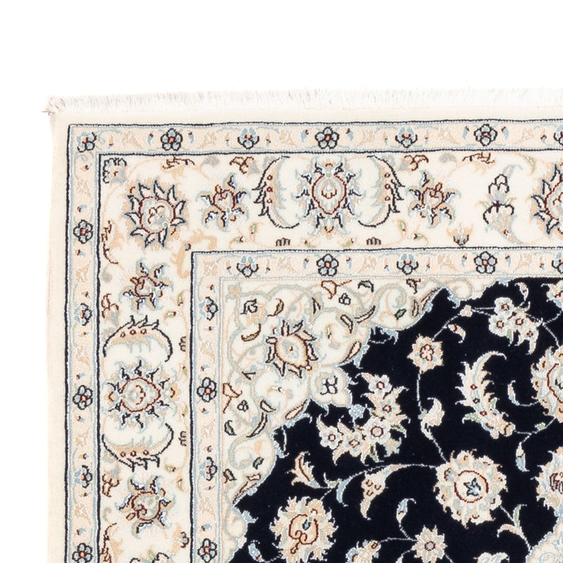 Tapis persan - Nain - Premium - 176 x 119 cm - bleu foncé