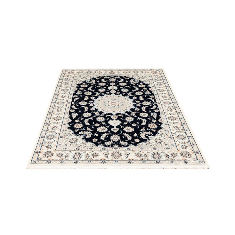 Tapis persan - Nain - Premium - 176 x 119 cm - bleu foncé