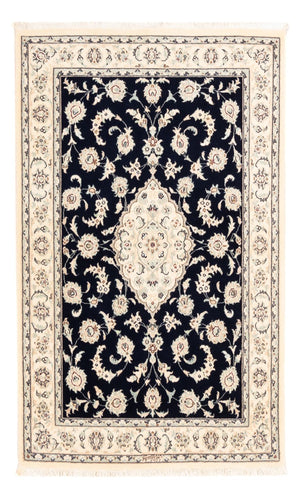 Tapis persan - Nain - Premium - 158 x 105 cm - bleu foncé