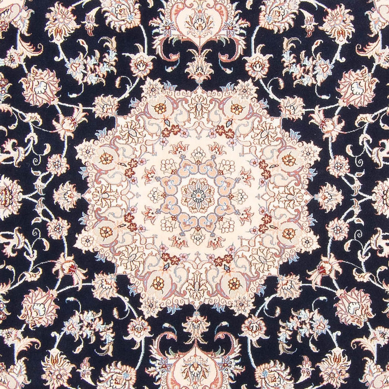 Tapis persan - Tabriz - Royal - 250 x 198 cm - bleu foncé