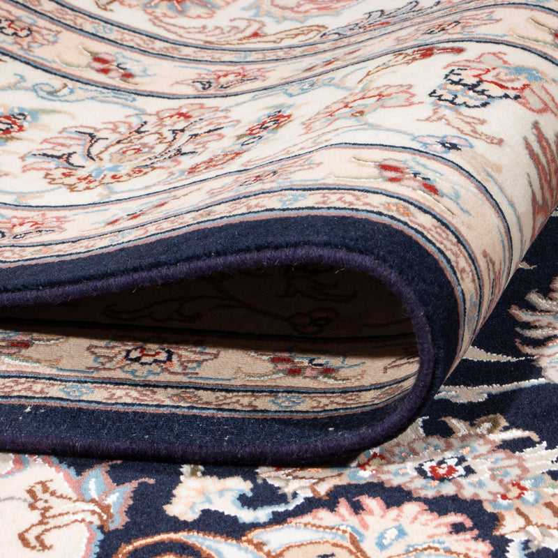 Tapis persan - Tabriz - Royal - 250 x 198 cm - bleu foncé