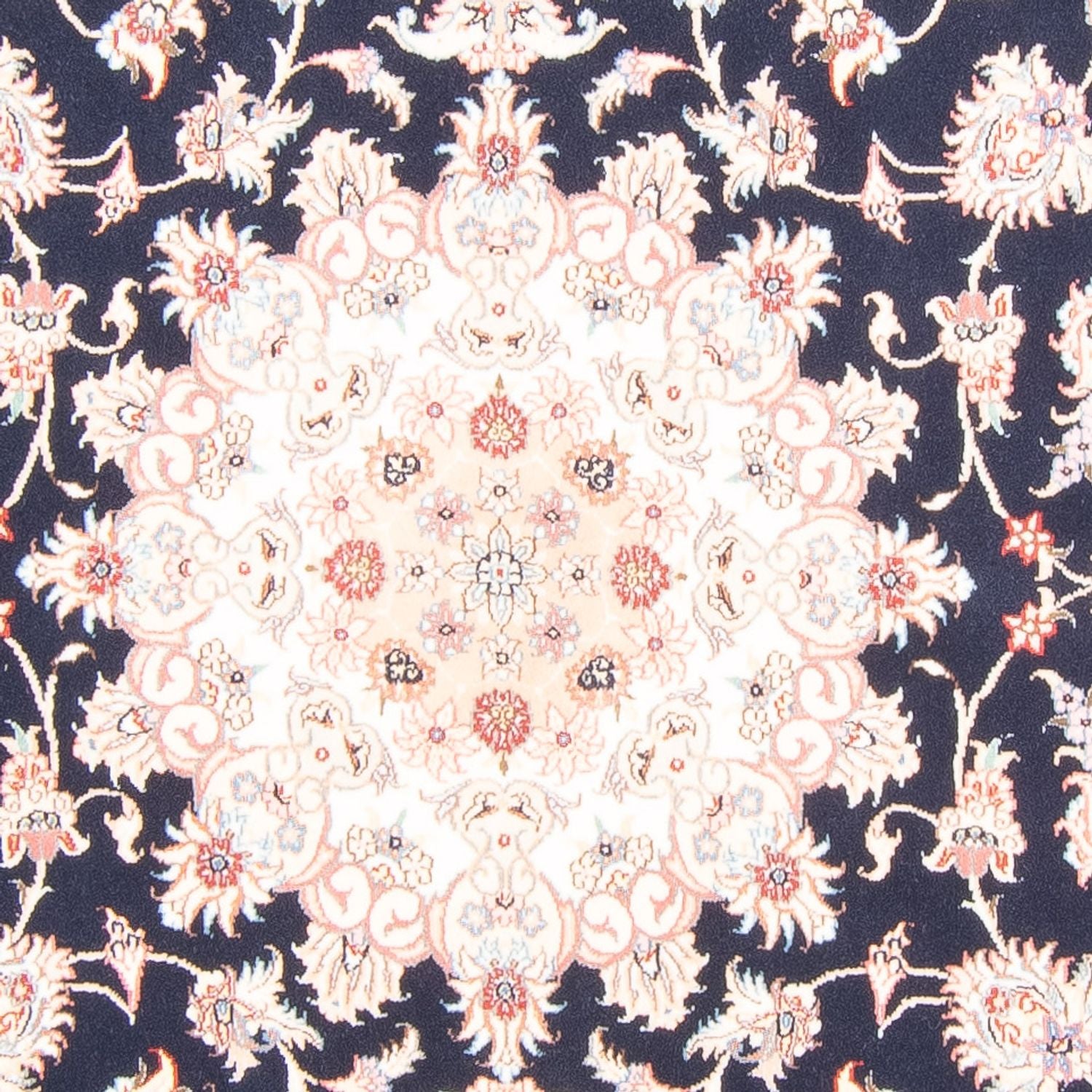 Tapis persan - Tabriz - Royal - 233 x 168 cm - bleu foncé