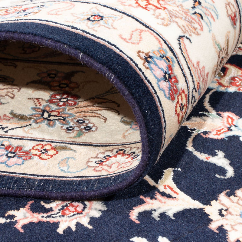 Tapis persan - Tabriz - Royal - 233 x 168 cm - bleu foncé