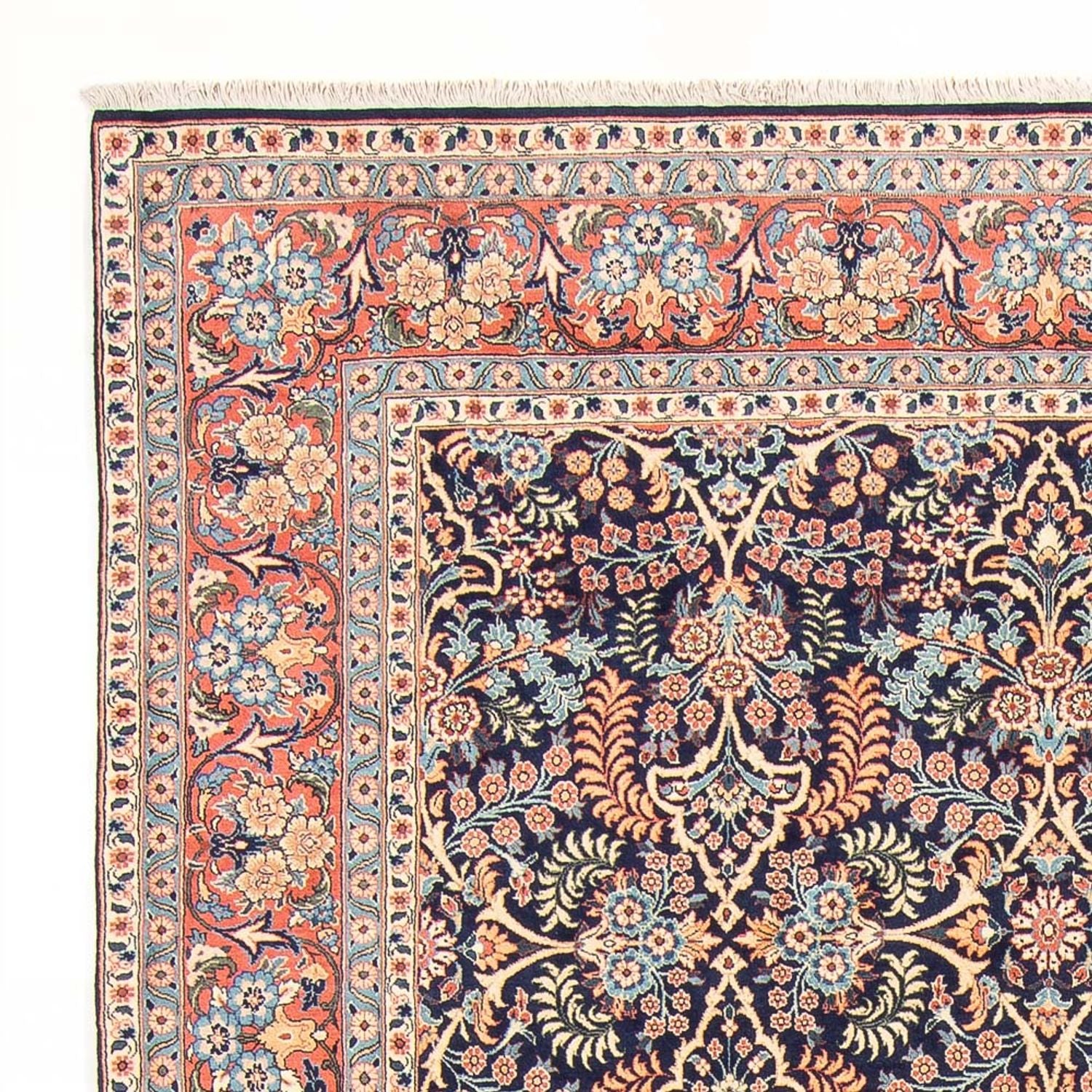 Tapis persan - Classique - 322 x 202 cm - bleu foncé