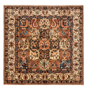 Tapis persan - Nomadic carré  - 207 x 199 cm - beige foncé
