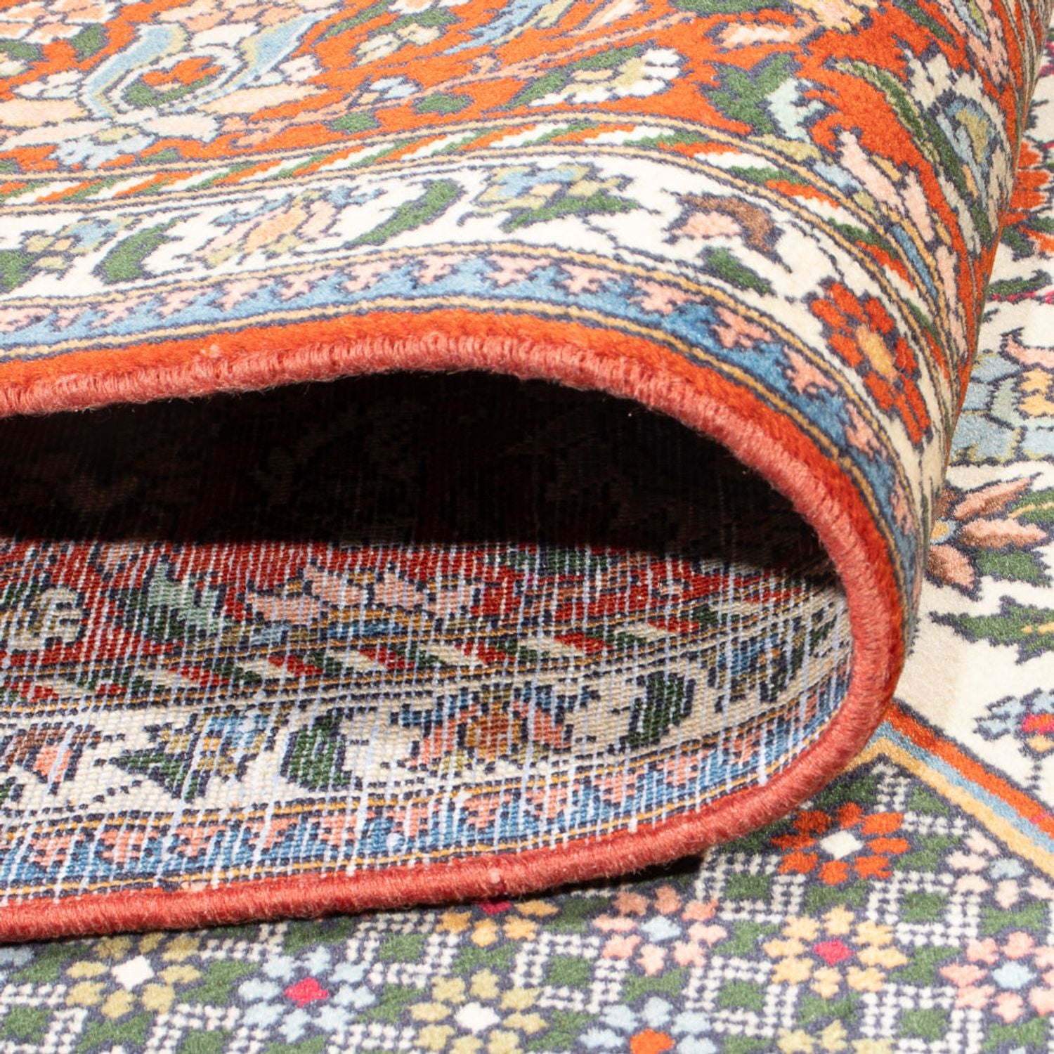 Tapis persan - Nomadic - 315 x 200 cm - bleu foncé
