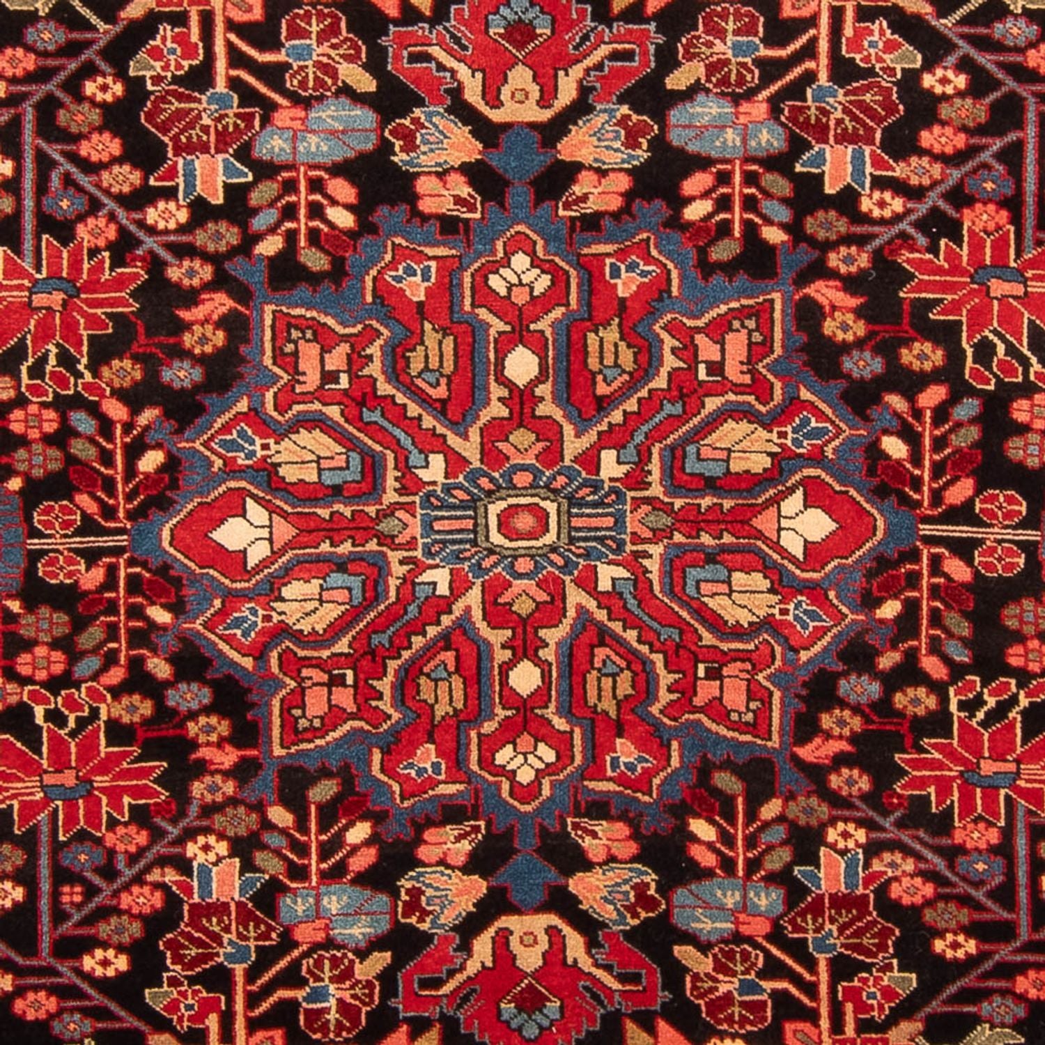 Tapis persan - Nomadic - 280 x 198 cm - bleu foncé