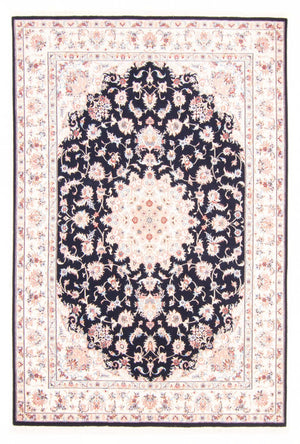 Tapis persan - Tabriz - Royal - 234 x 168 cm - bleu foncé