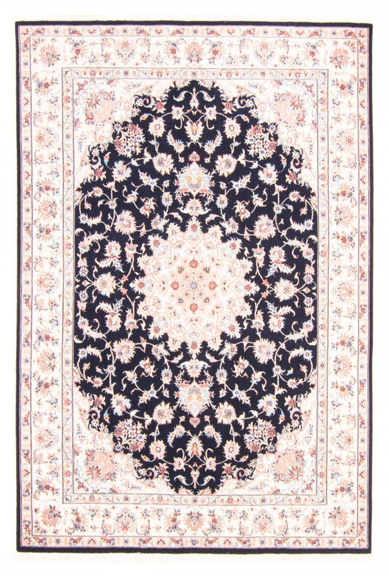 Tapis persan - Tabriz - Royal - 234 x 168 cm - bleu foncé