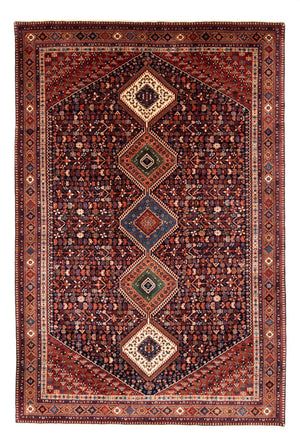 Tapis persan - Nomadic - 304 x 205 cm - rouge bordeaux
