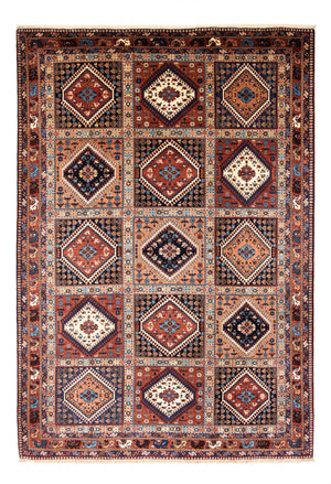 Tapis persan - Nomadic - 306 x 206 cm - rouge bordeaux