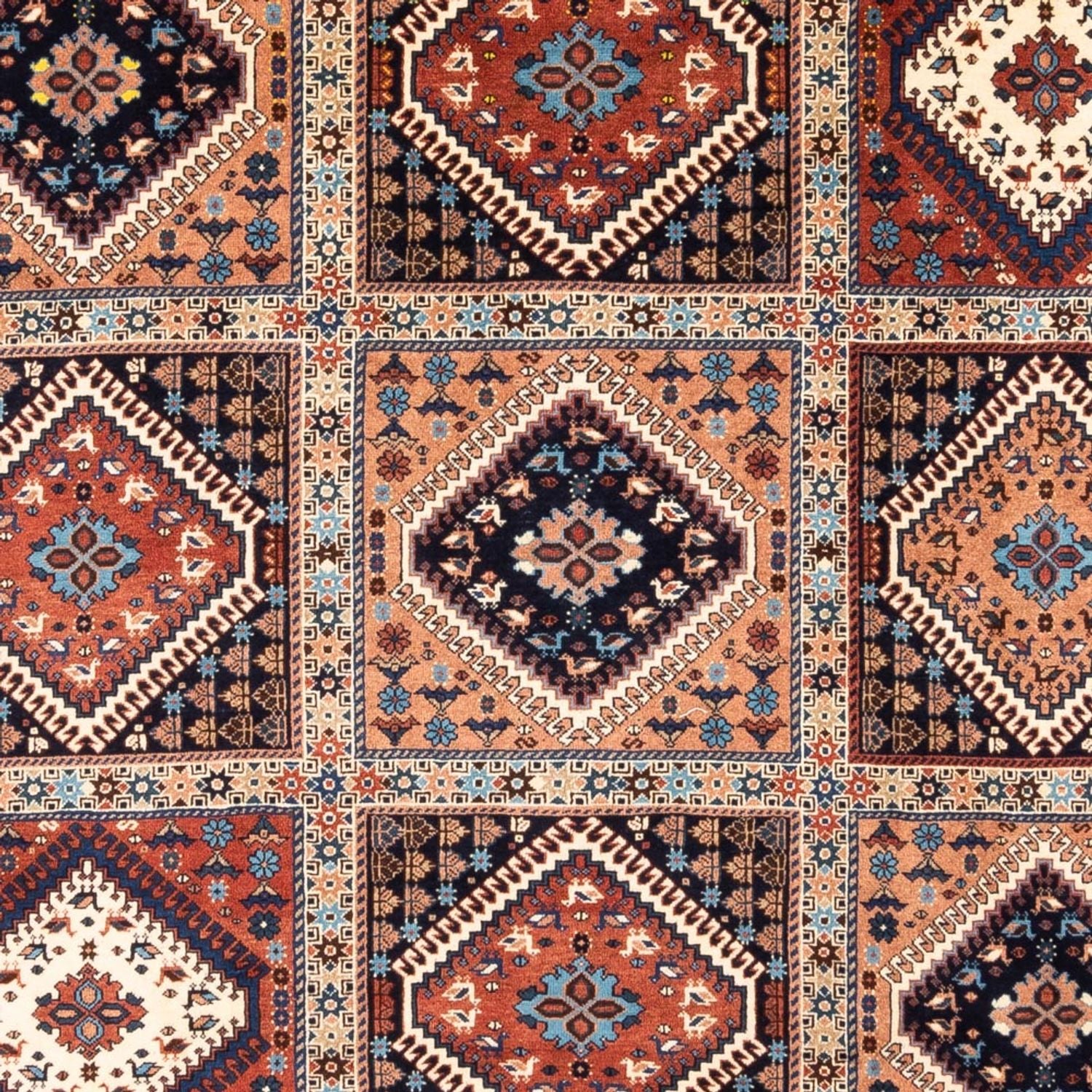 Tapis persan - Nomadic - 306 x 206 cm - rouge bordeaux