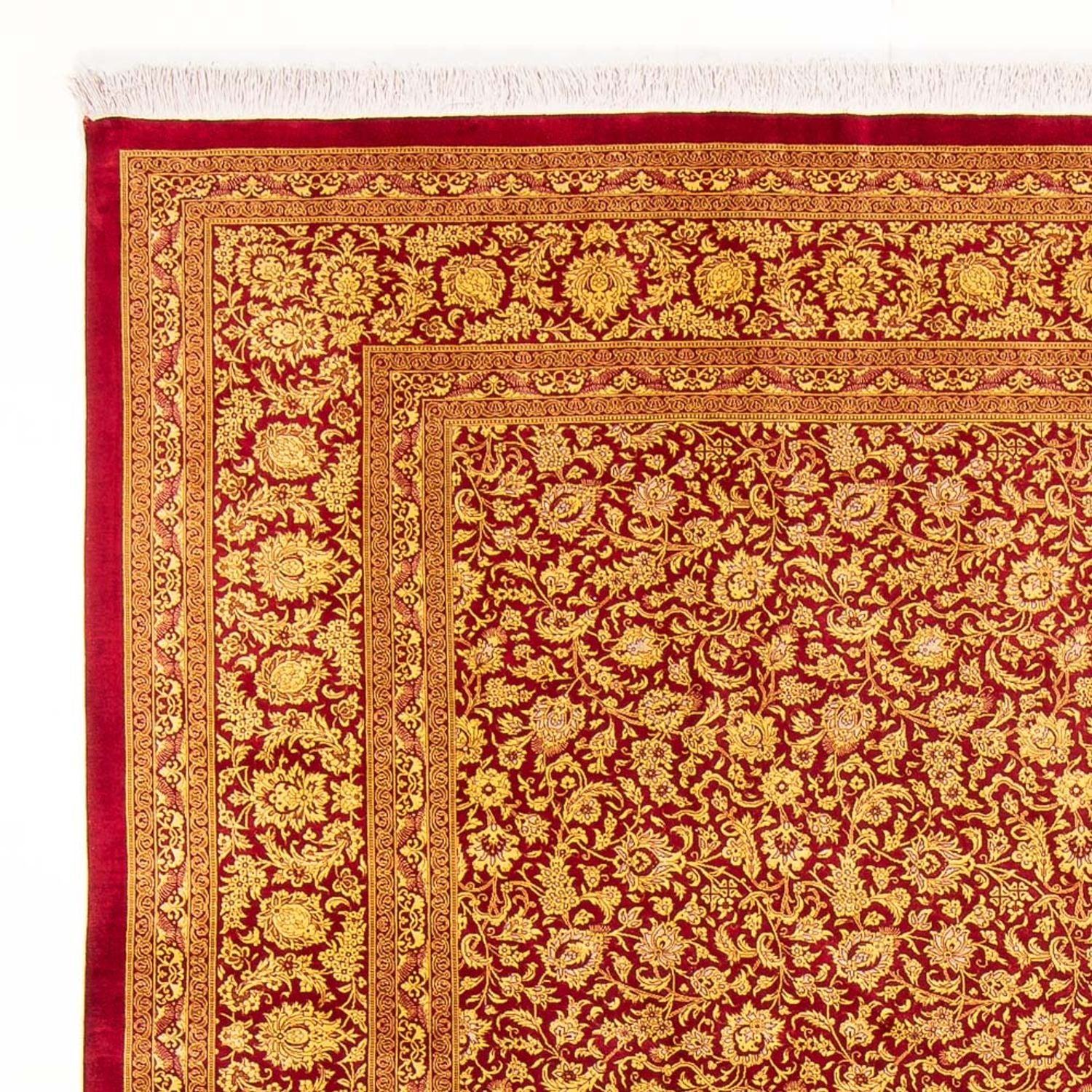 Tapis en soie - Ghom soie - Premium - 300 x 205 cm - orange