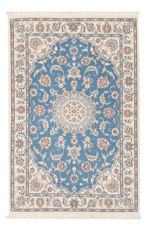 Tapis persan - Nain - Premium - 122 x 81 cm - bleu clair