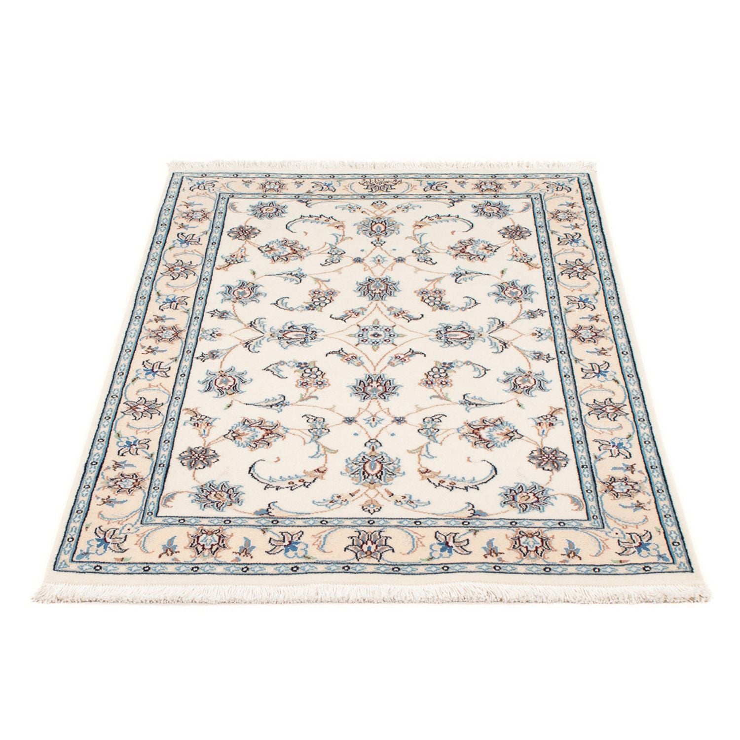 Tapis persan - Nain - Premium - 122 x 81 cm - crème