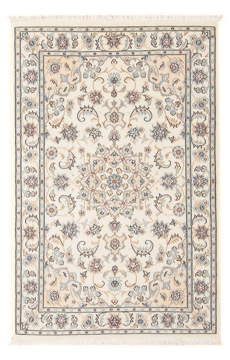 Tapis persan - Nain - Premium - 124 x 81 cm - crème