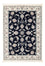 Tapis persan - Nain - Premium - 118 x 81 cm - bleu foncé