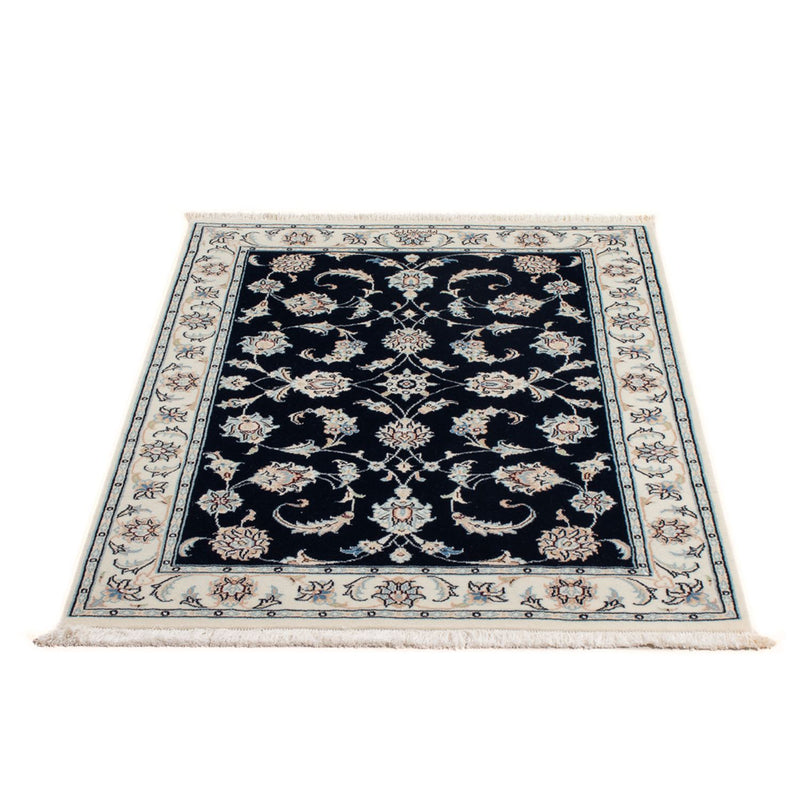 Tapis persan - Nain - Premium - 118 x 81 cm - bleu foncé