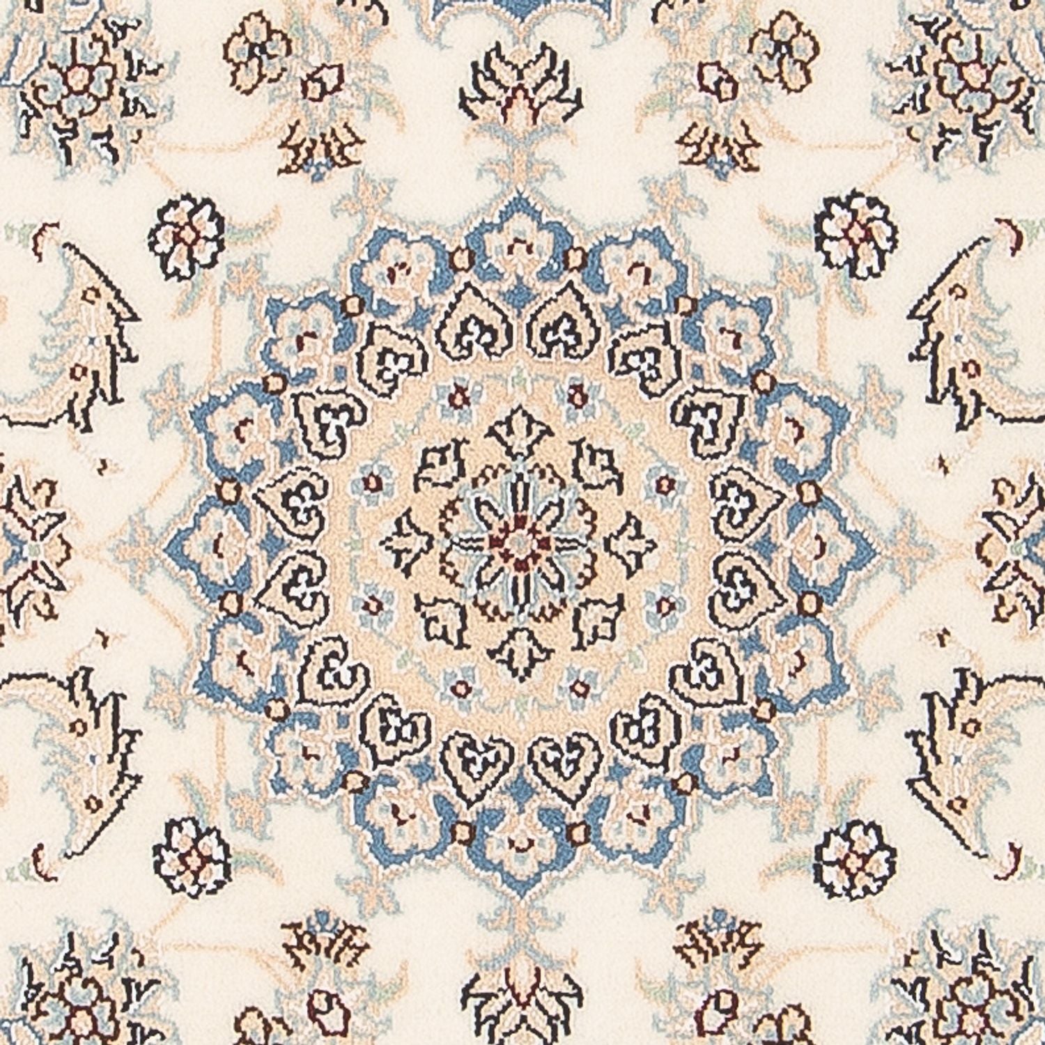 Tapis persan - Nain - Premium - 122 x 82 cm - crème
