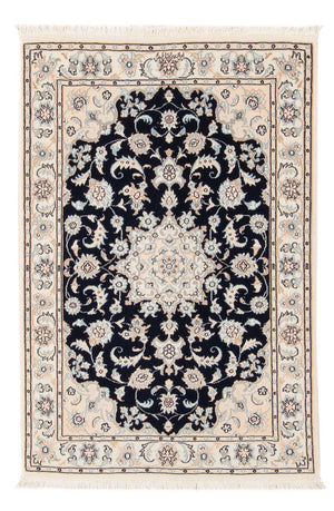 Tapis persan - Nain - Premium - 120 x 80 cm - bleu foncé