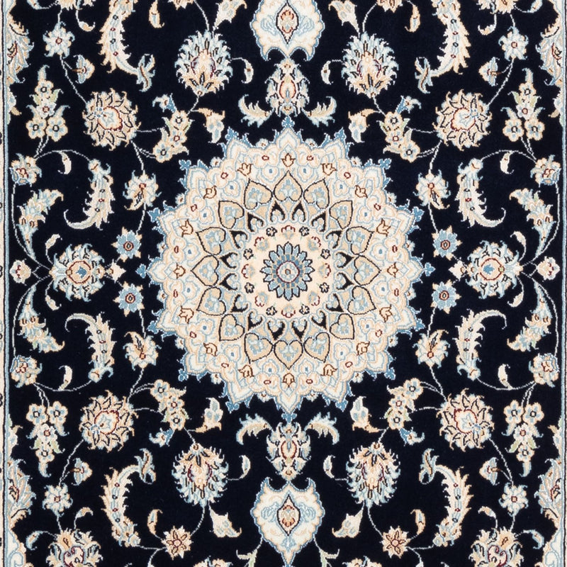 Tapis persan - Nain - Premium - 180 x 118 cm - bleu foncé