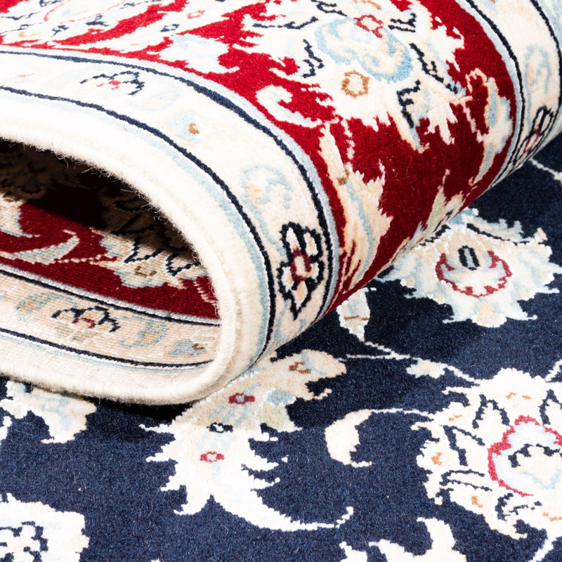 Tapis persan - Nain - Premium - 180 x 118 cm - bleu foncé