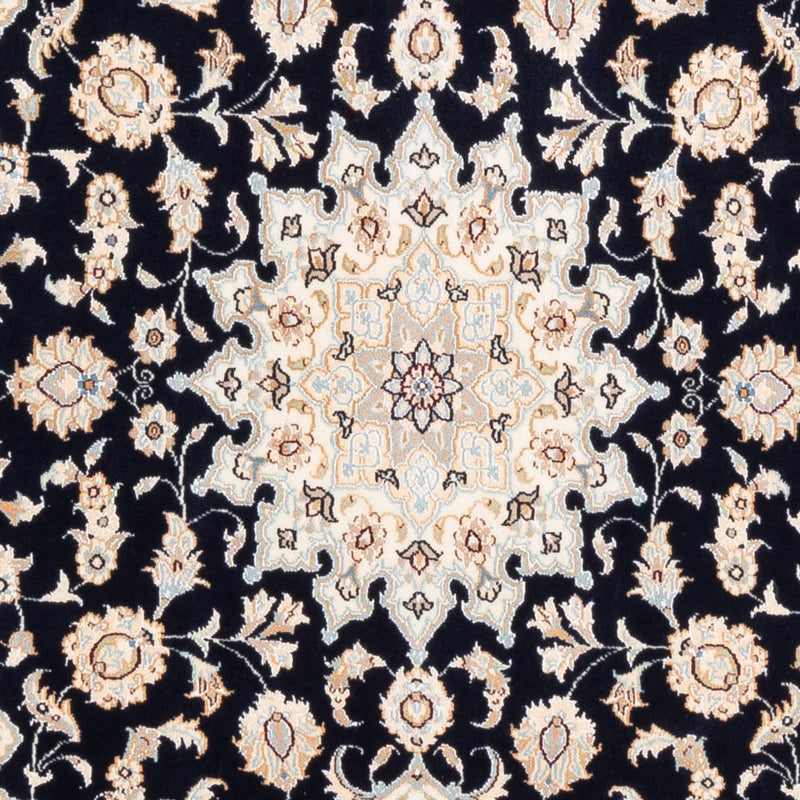 Tapis persan - Nain - Premium - 180 x 120 cm - bleu foncé