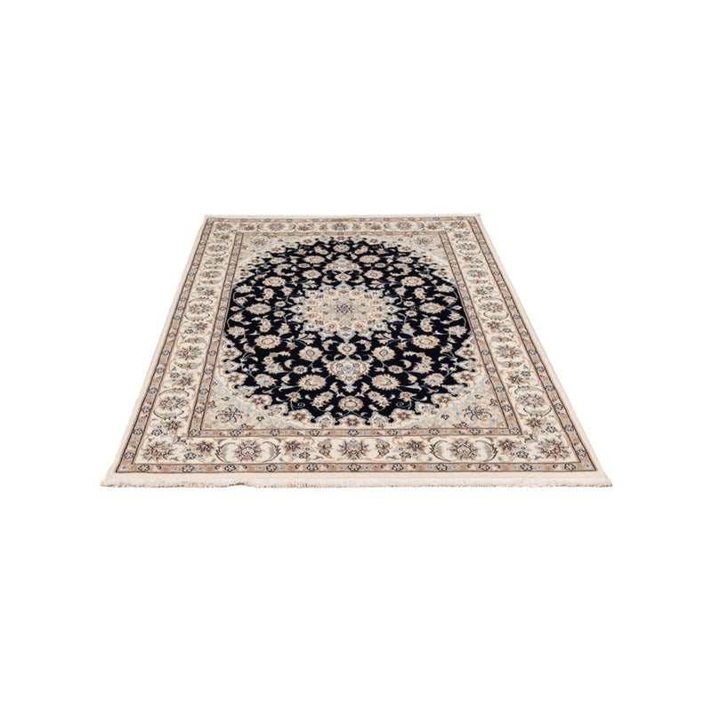 Tapis persan - Nain - Premium - 180 x 120 cm - bleu foncé