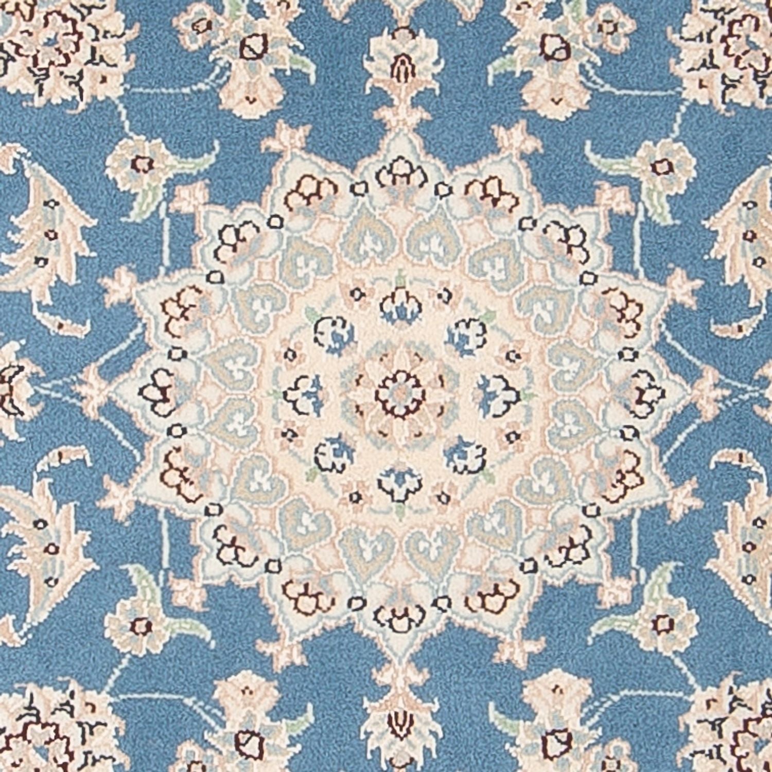 Tapis persan - Nain - Premium - 116 x 81 cm - bleu clair