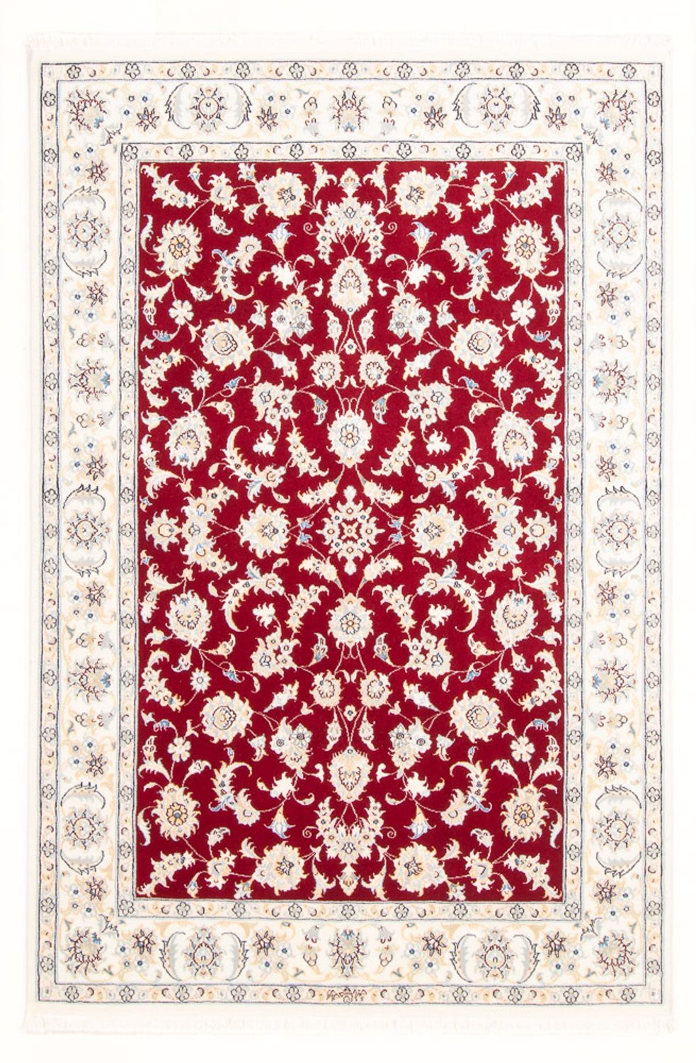 Tapis persan - Nain - Royal - 176 x 118 cm - rouge