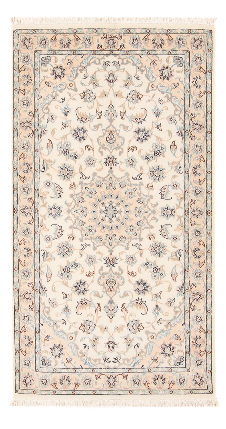 Tapis persan - Nain - Premium - 140 x 75 cm - crème