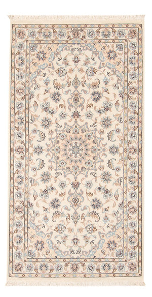 Tapis persan - Nain - Premium - 141 x 75 cm - crème